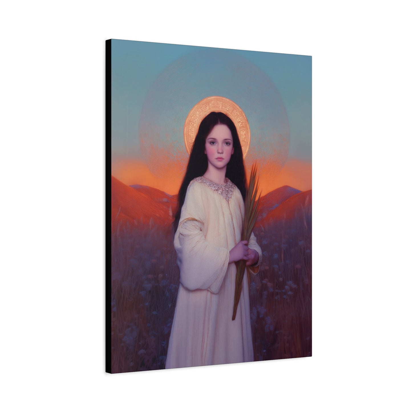 Saint Hope - Multiple Sizes - Catholic Home art - Museum Wrapped Canvas - Sanctified Souls Print - Martyr Saint