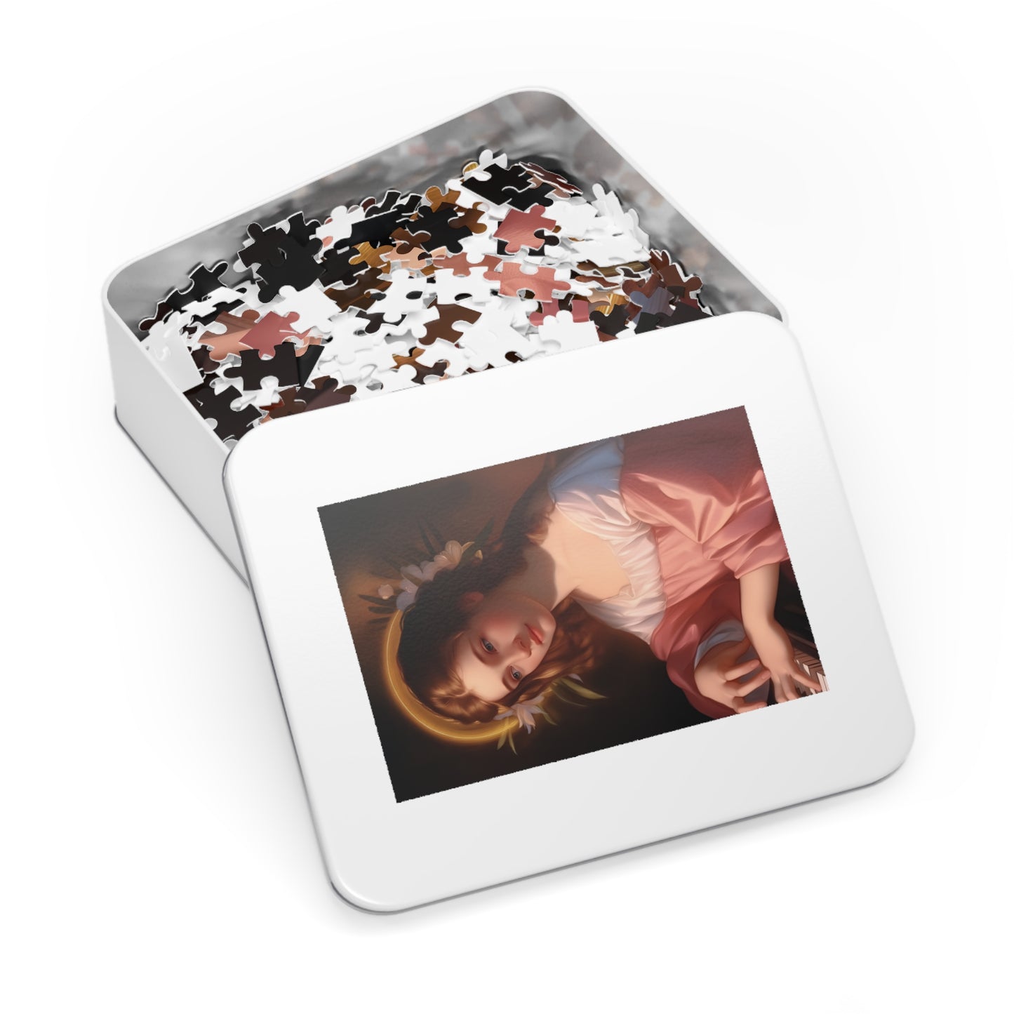 Saint Cecilia - Puzzle and Keepsake Tin - (30, 110, 252, 500,1000) - Religious - Gifts for Catholic