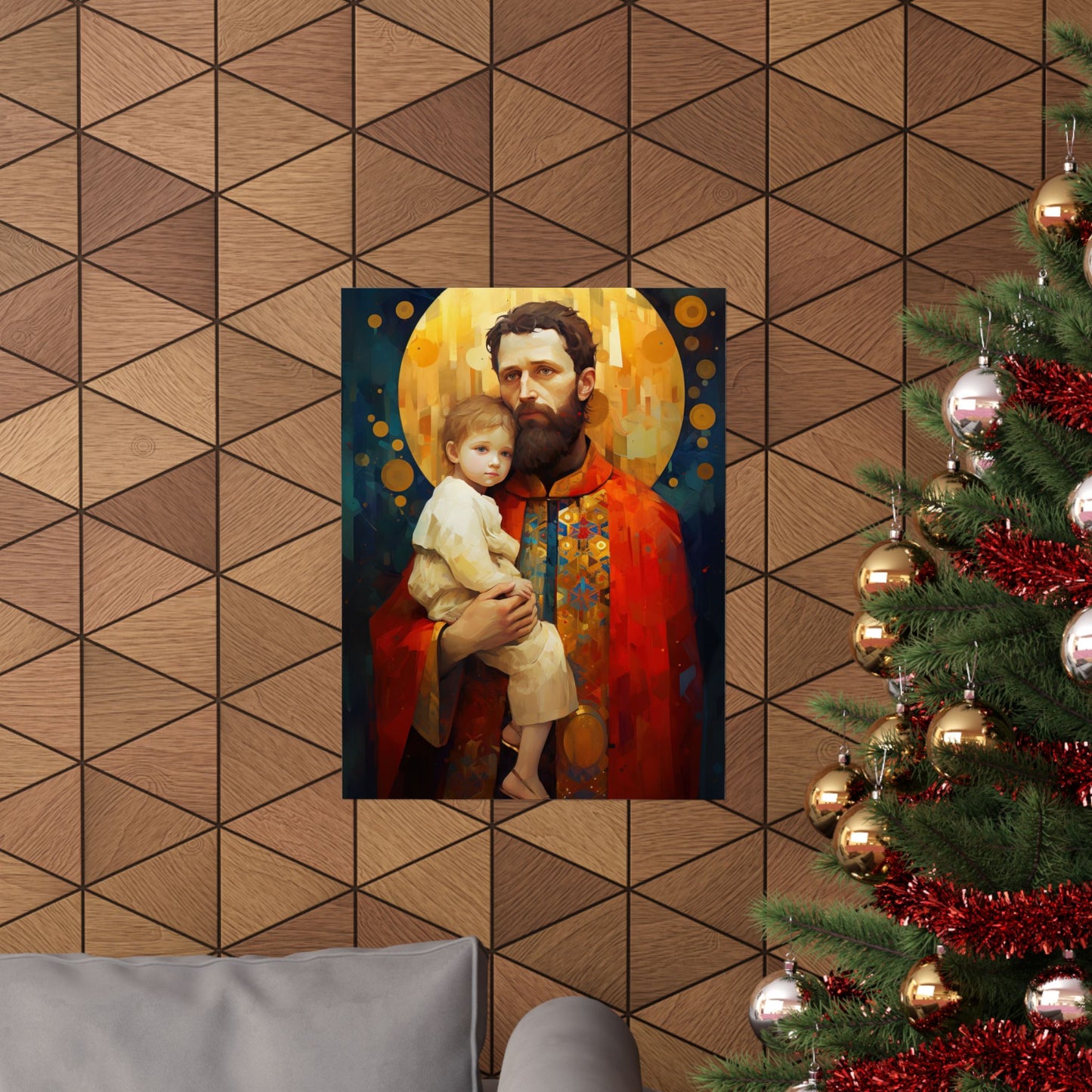 Saint Christopher - Sanctified Souls Print - Multiple Sizes - Premium Matte Vertical Posters