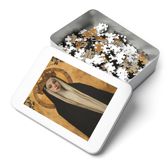 Saint Margaret of Hungary - Puzzle and Keepsake Tin - Religious Jigsaw Puzzle (30, 110, 252, 500,1000-Piece) - Religious Puzzle