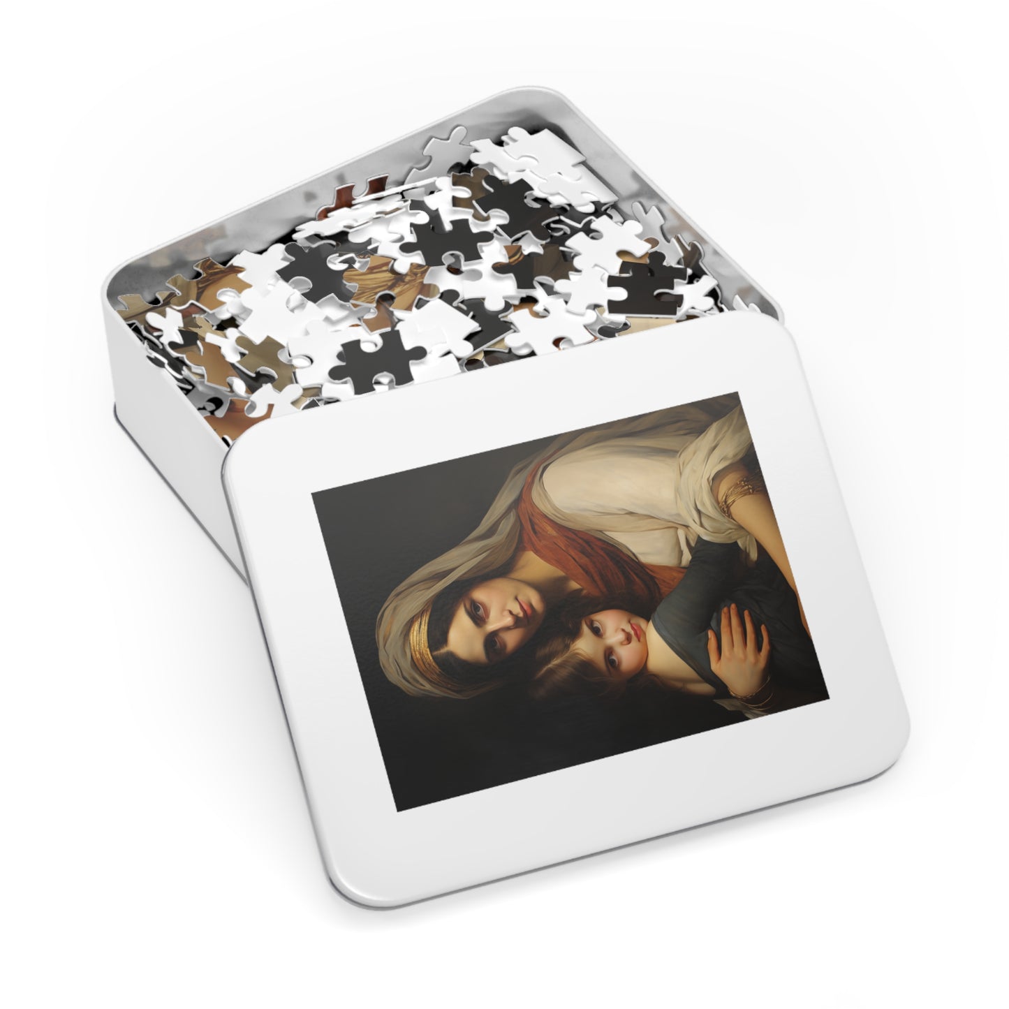 Saint Anne mother to Mary the Blessed Virgin - Puzzle and Keepsake Tin - Jigsaw Puzzle (30, 110, 252, 500,1000-Piece) - Religious Puzzle