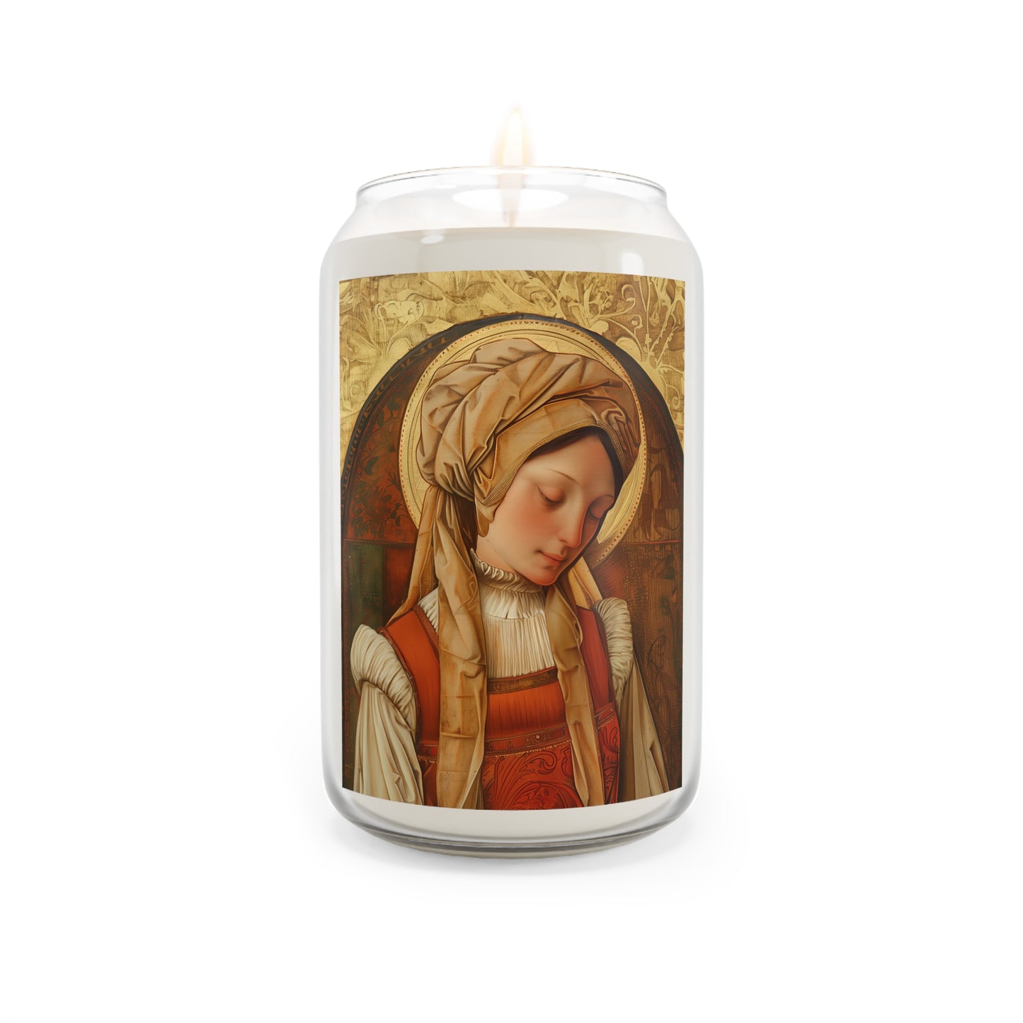 Saint Anne Line Candle  - Scented Prayer Candle, 13.75oz - Religious Prayer Candle - Catholic Saint Candle - Small Gift Item