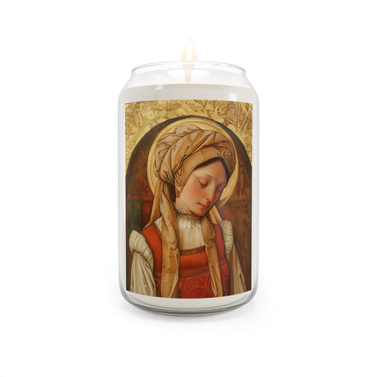 Saint Anne Line Candle  - Scented Prayer Candle, 13.75oz - Religious Prayer Candle - Catholic Saint Candle - Small Gift Item