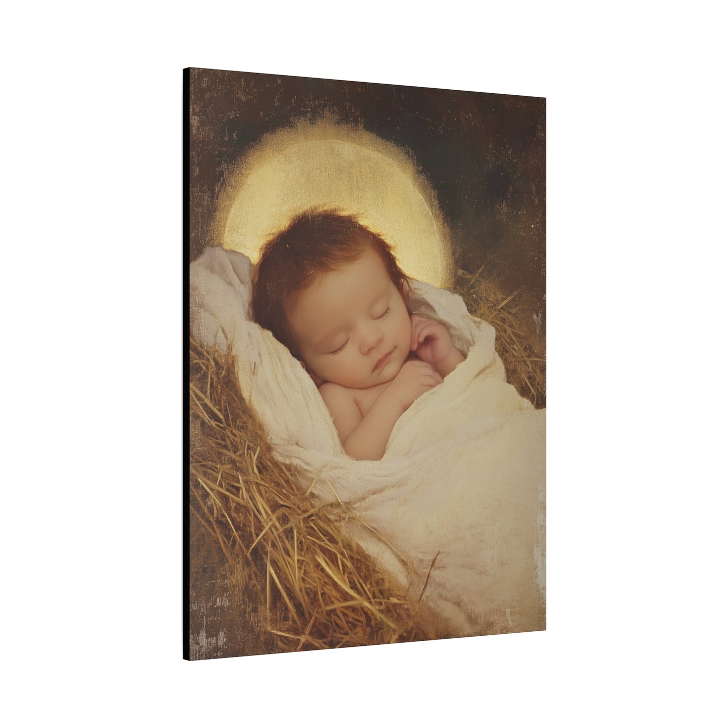 Jesus, the Newborn Light of the World - Gallery Wrapped Canvas - Print - Religious Art for your Home - Catholic Art Print