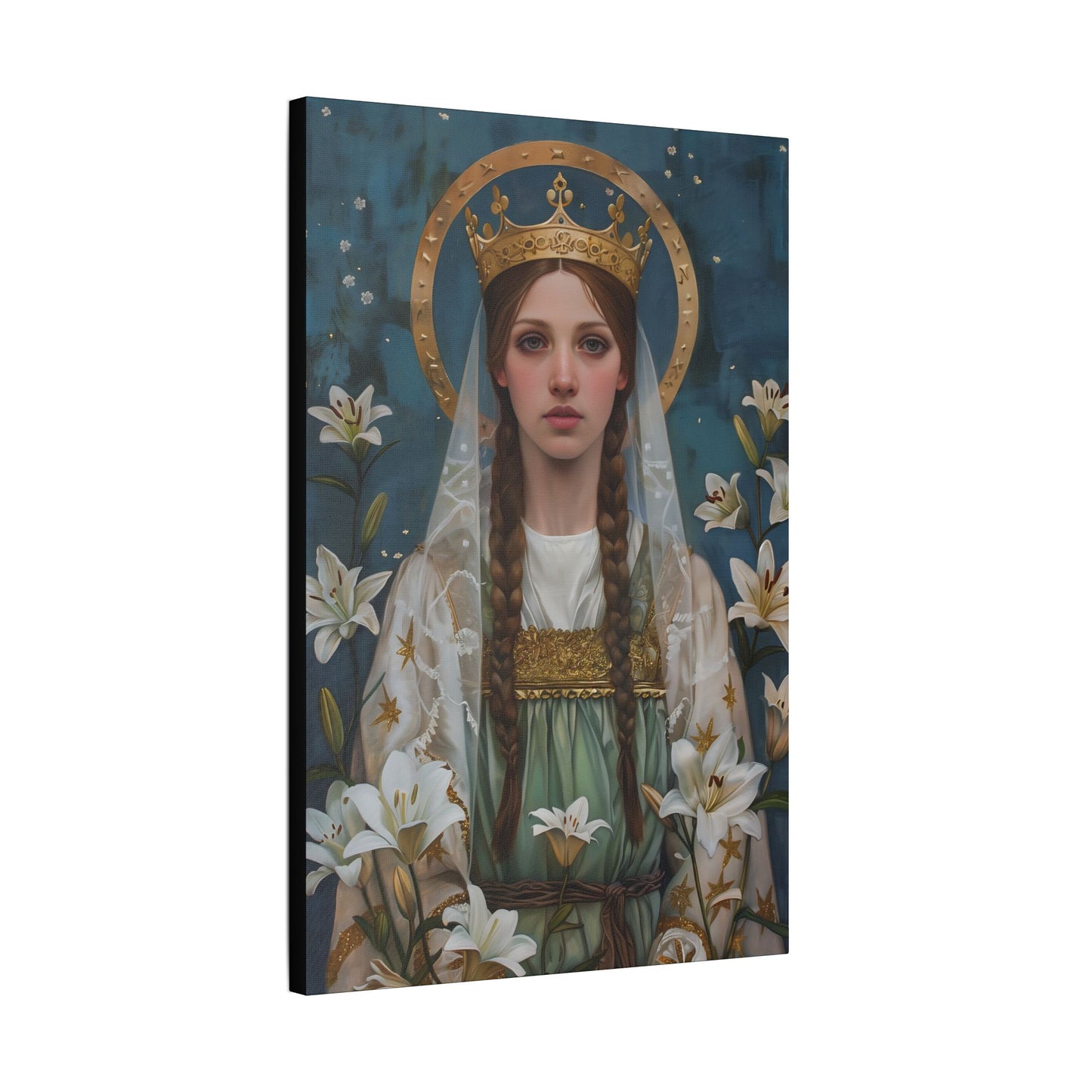 Saint Isabel of France - Museum Wrapped Canvas - Sanctified Souls Print - Religious Art - Catholic Saint