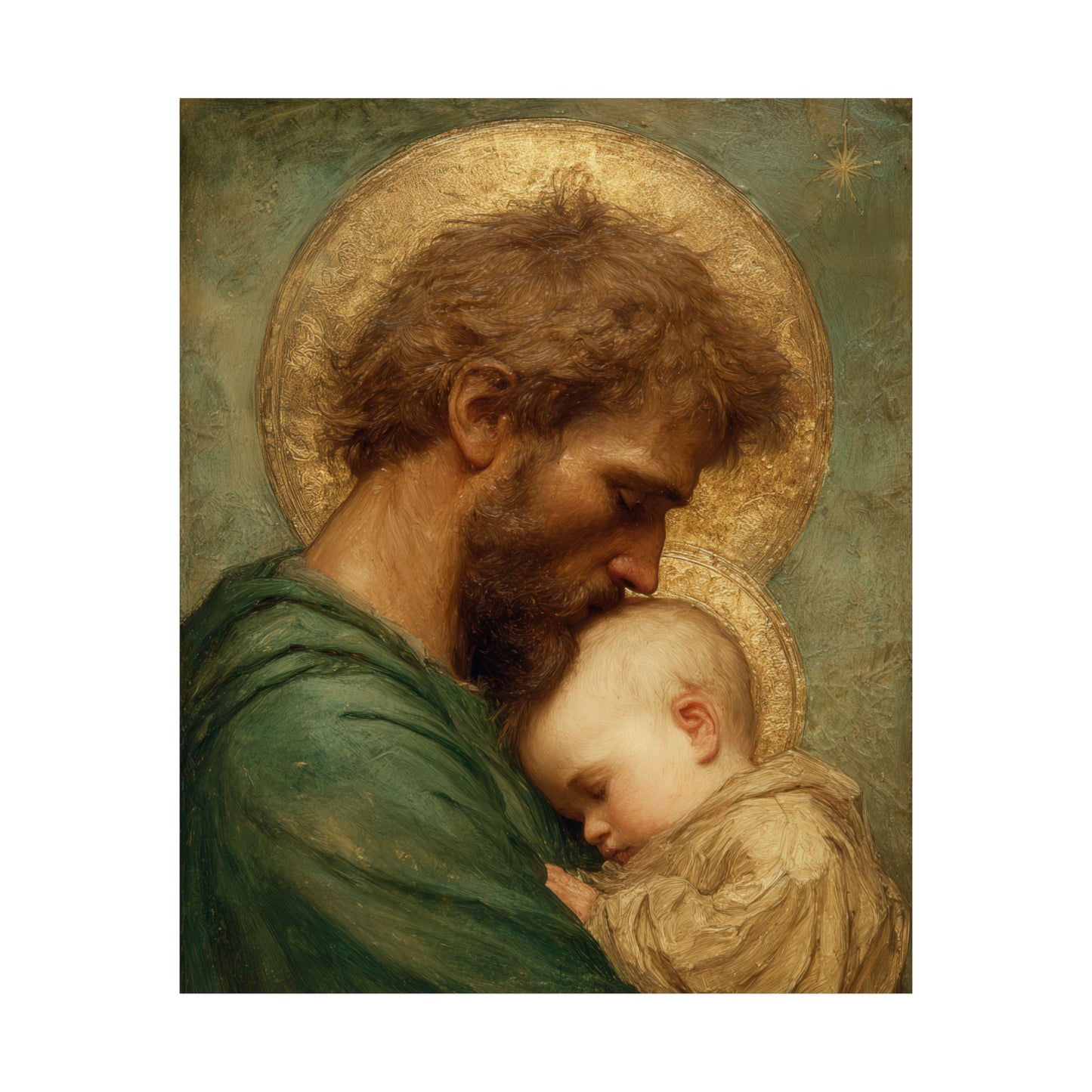 Saint Joseph the Father - Sanctified Souls Print - Multiple Sizes - Premium Matte Vertical Posters