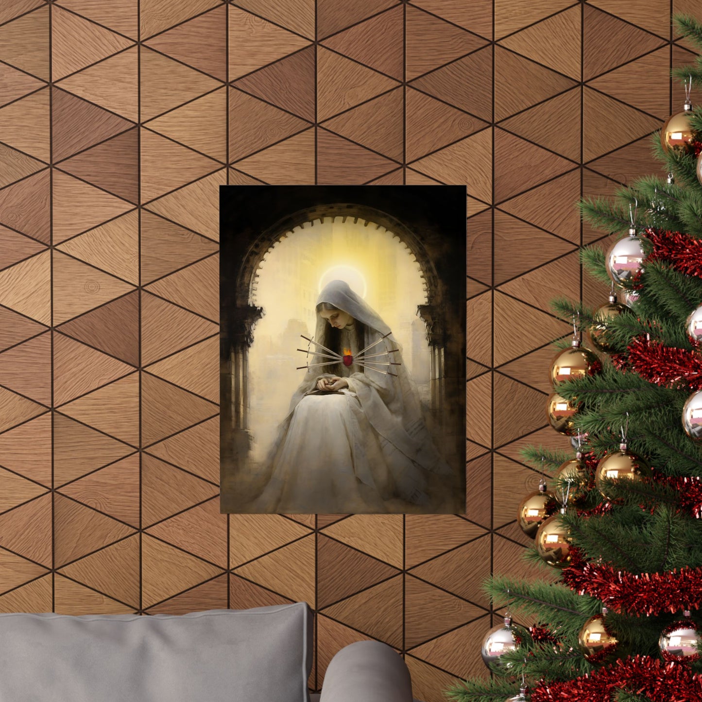 Our Lady of Sorrows - Mother Mary - Print - Sanctified Souls Print - Multiple Sizes - Premium Matte Vertical Posters