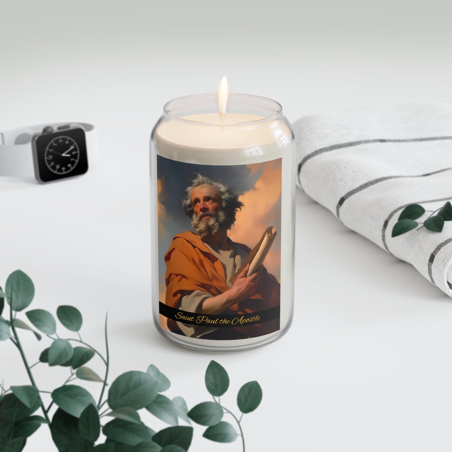 Saint Paul the Apostle - Scented Prayer Candle, 13.75oz - Tall Size - Religious Prayer Candle