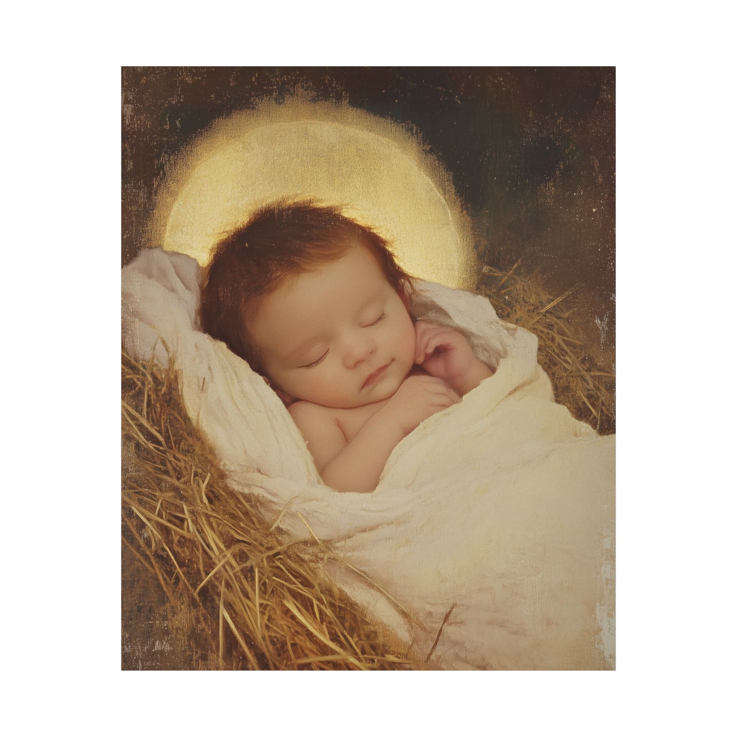 Jesus, the Newborn Light of the World - Sanctified Souls Print - Multiple Sizes - Premium Matte Vertical Posters