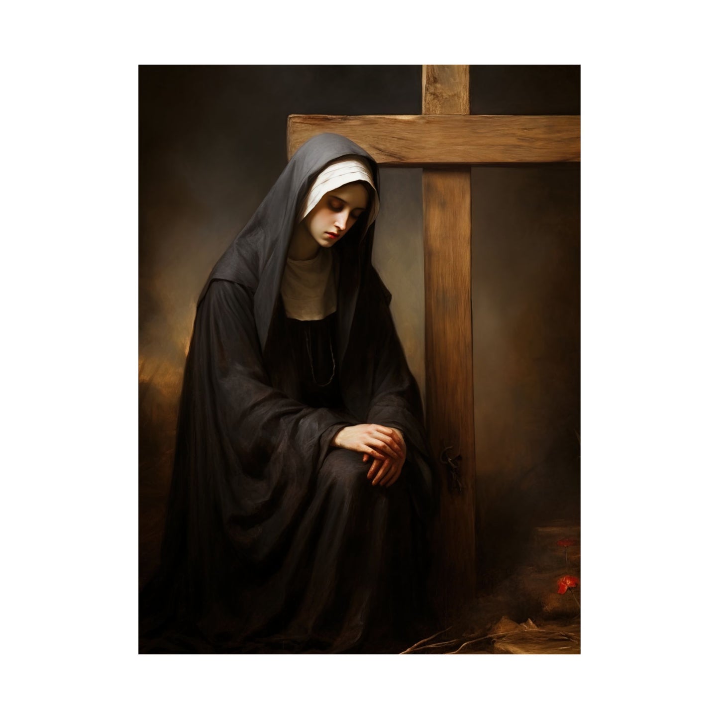Saint Clare of Montefalco Print - Sanctified Souls Print - Multiple Sizes - Premium Matte Vertical Posters