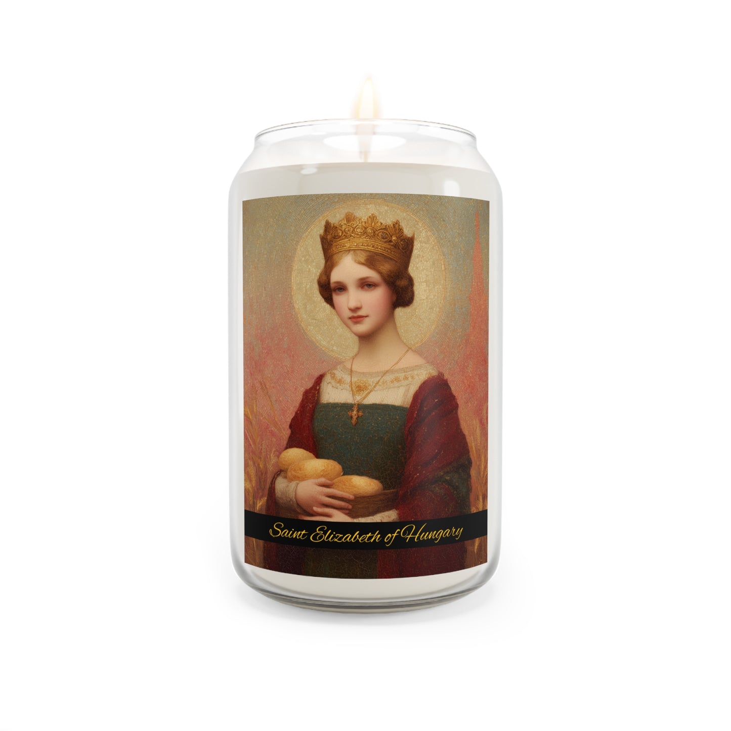 Saint Elizabeth of Hungary - Scented Prayer Candle, 13.75oz - Tall Size - Religious Prayer Candle - Catholic Saint