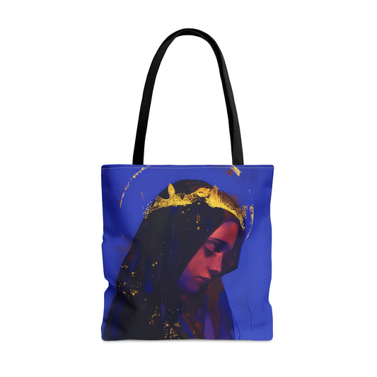 Mary, Mother of God - Queen of Heaven and Earth Tote Bag - Large Medium Small Faith Art Bag - Catholic Faith Purse - Religious Carry All