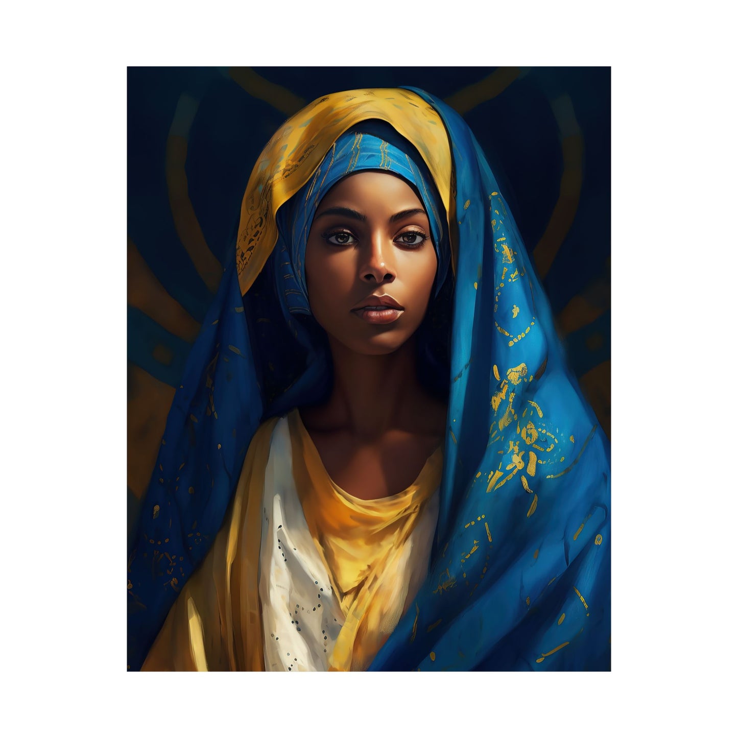Mary The Blessed Virgin - Sanctified Souls Print - Multiple Sizes - Premium Matte Vertical Posters