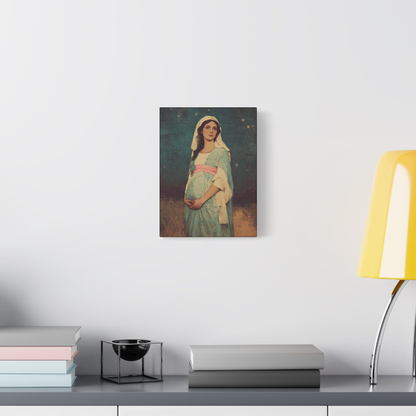 Our Lady of 'O' - Our Lady of Expectation - Mother Mary - Marian Art - Gallery Wrapped Canvas - Print - Catholic Art Print
