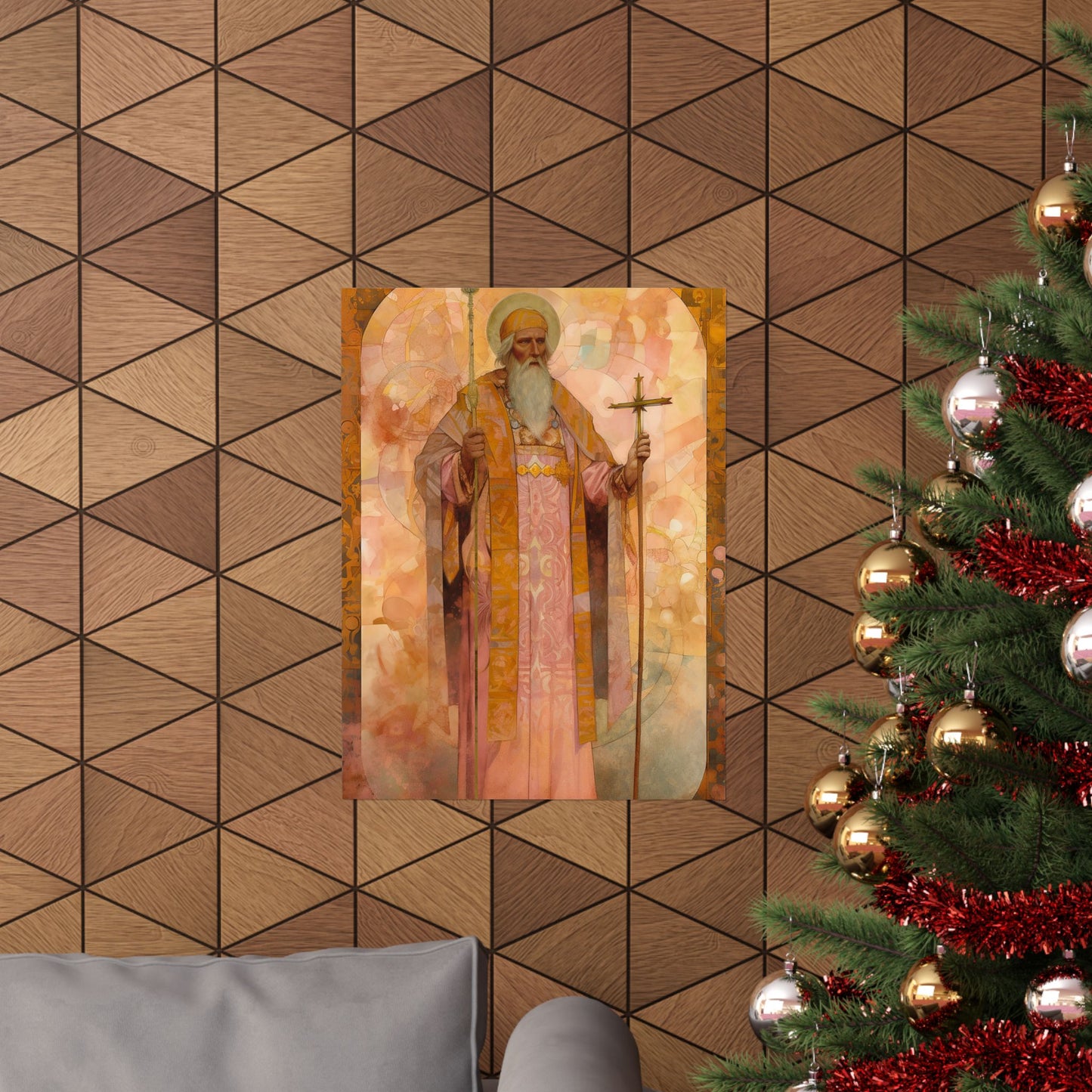 Saint Thorlak of Iceland Print - Sanctified Souls Print - Multiple Sizes - Premium Matte Vertical Posters
