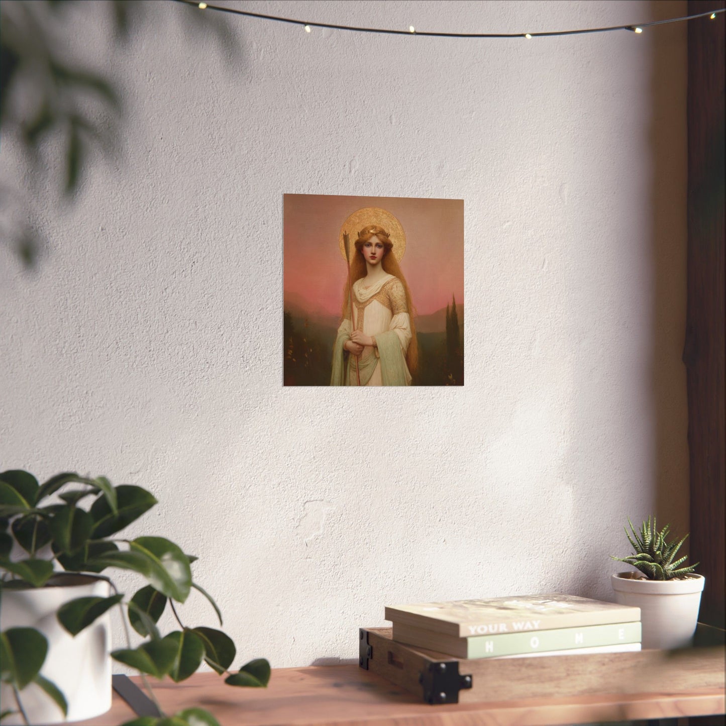 Saint Ursula -  Catholic Art - Multiple Sizes - Premium Posters - Catholic Art - Christian Home - Catholic Saint Art