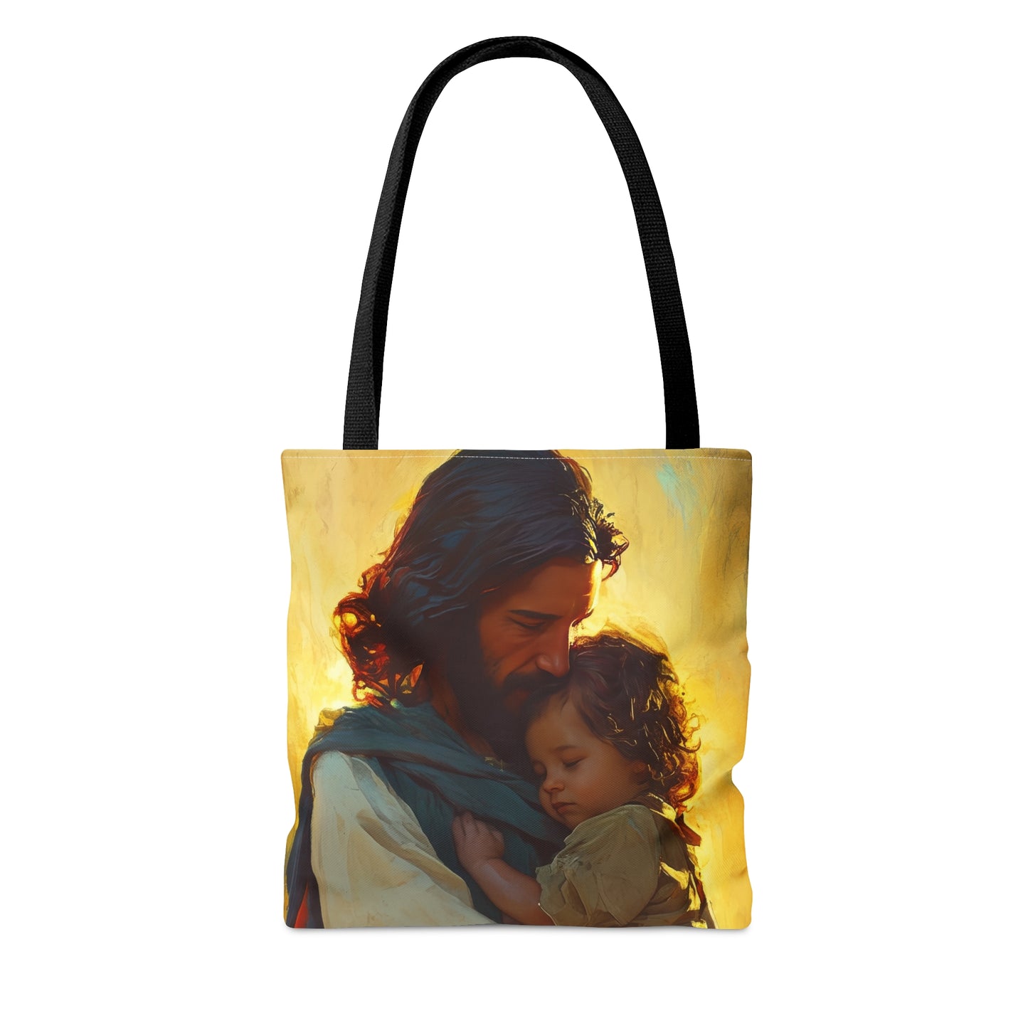 Divine Protector of the Innocent Tote Bag - Large Medium Small Faith Art Bag - Catholic Faith Purse - Religious Carry All