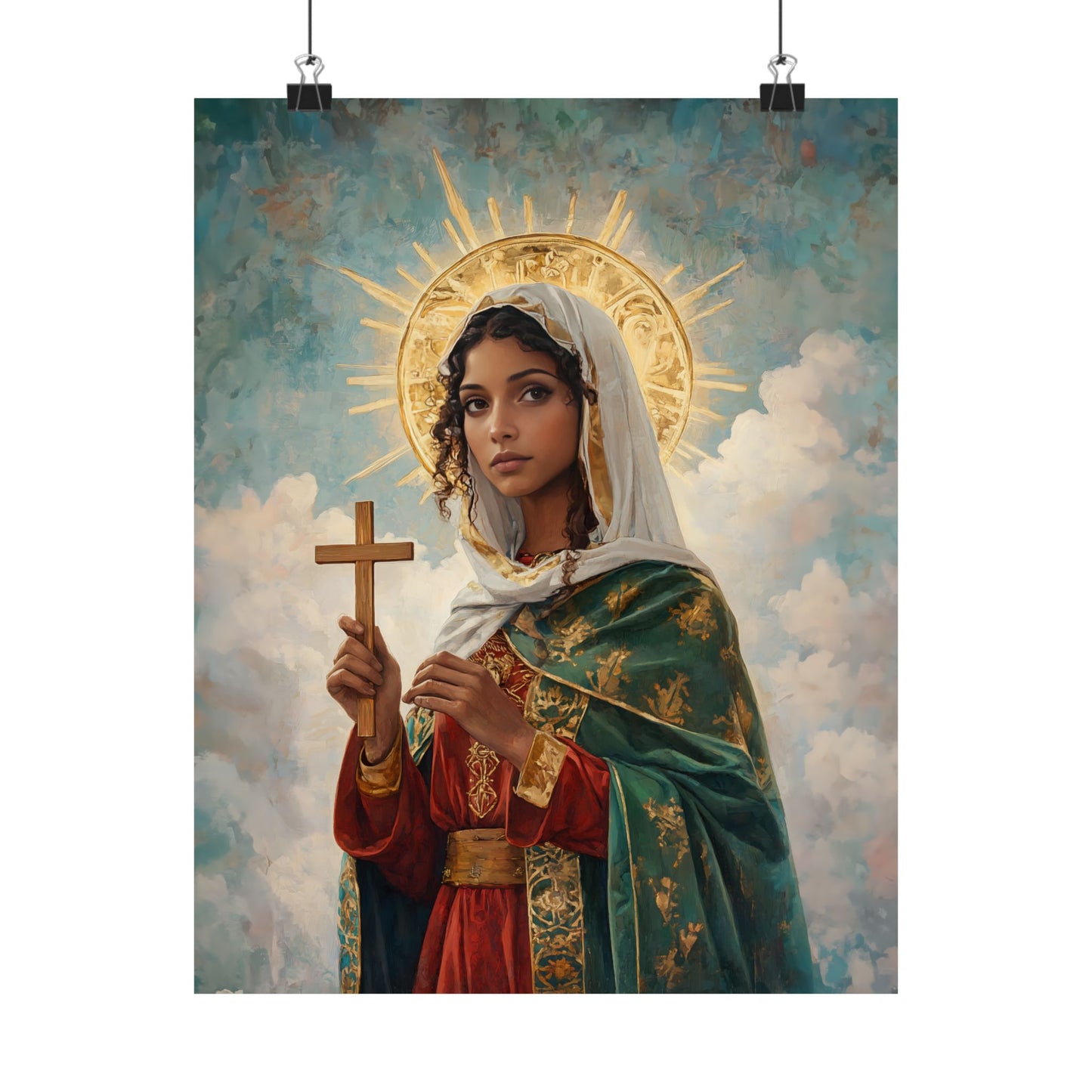 Saint Claudia - Sanctified Souls Print - Multiple Sizes - Premium Posters - Catholic Art - Christian - Gifts for Catholics - Prayer room art