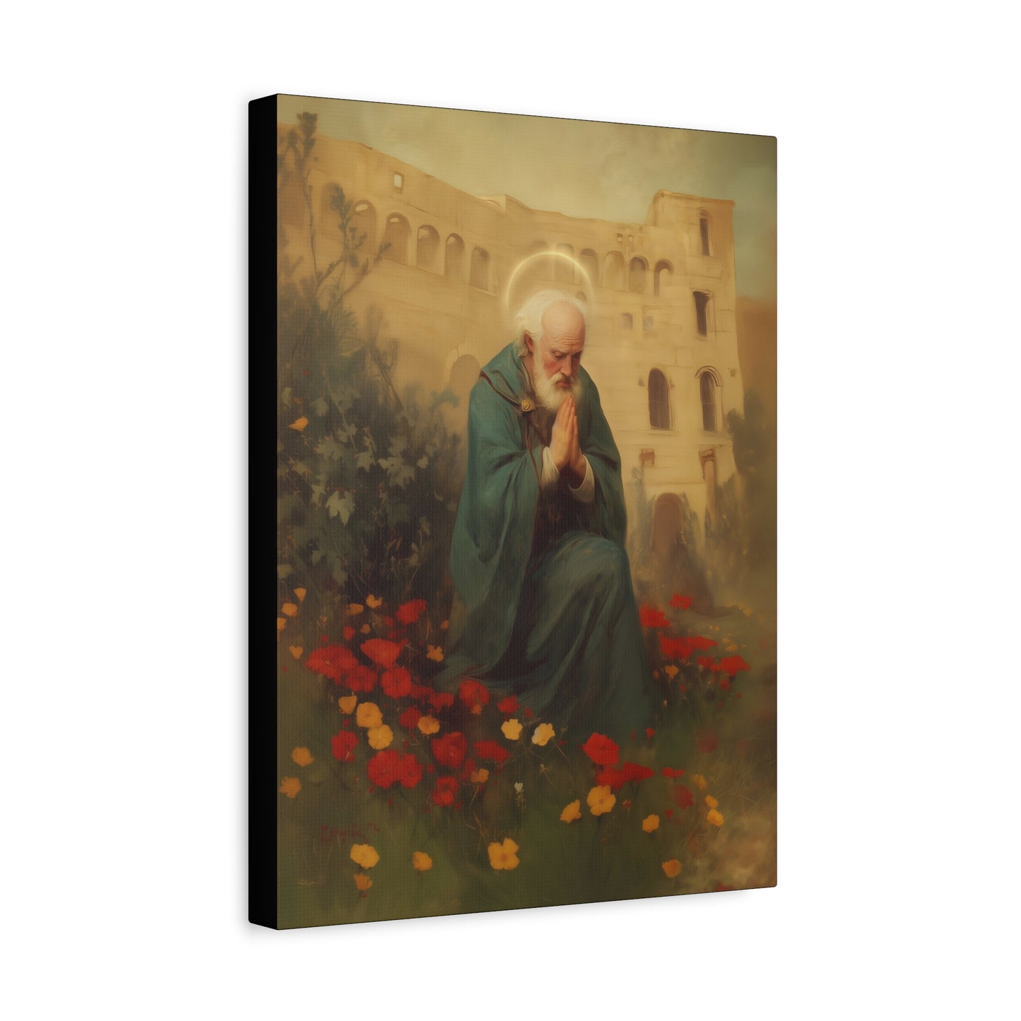 Saint Cyprian - Multiple Sizes - Catholic Home art - Museum Wrapped Canvas - Sanctified Souls Print - Catholic Martyr Art