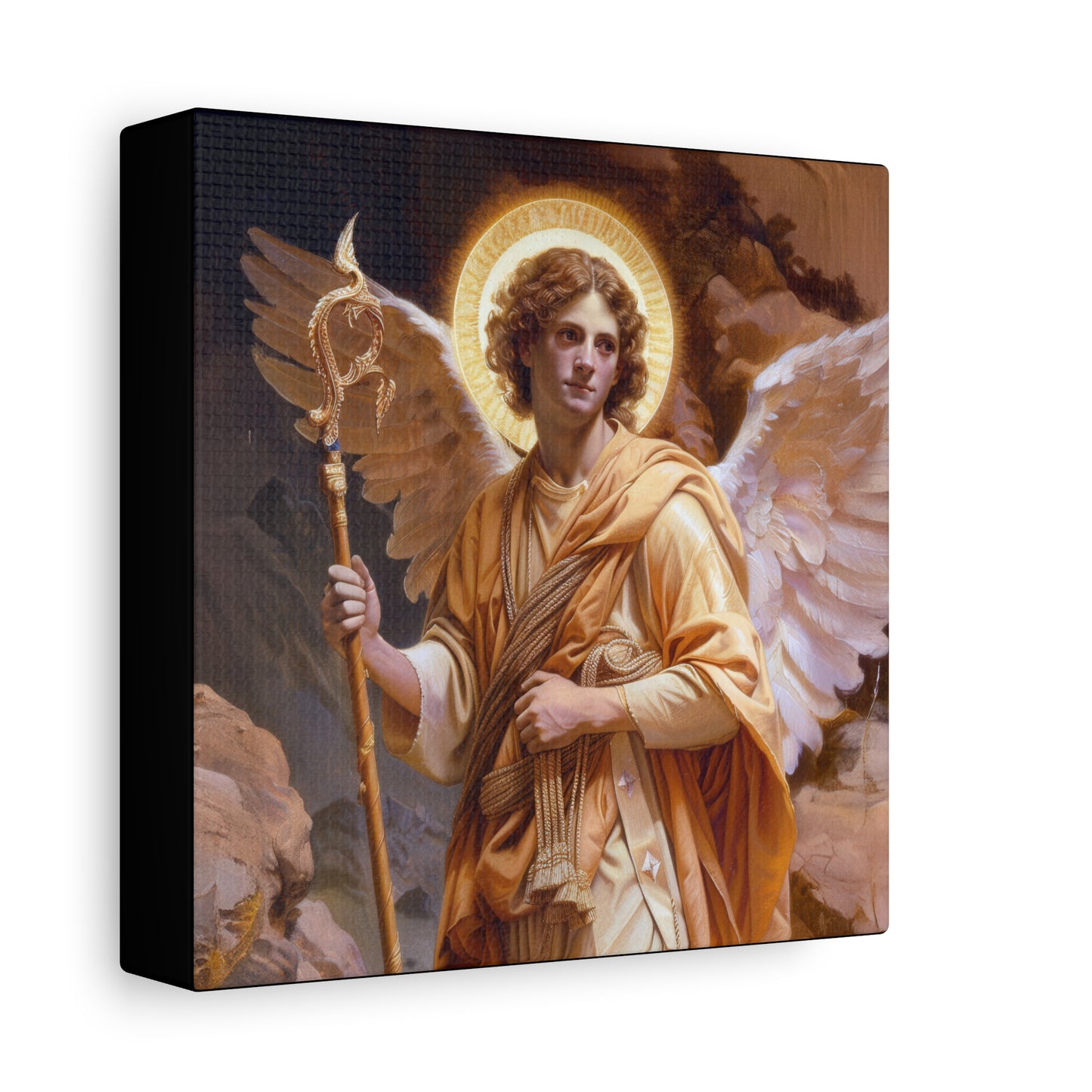 Saint Raphael the Archangel - Gallery Wrapped Canvas - Print - Religious Art for your Home - Catholic