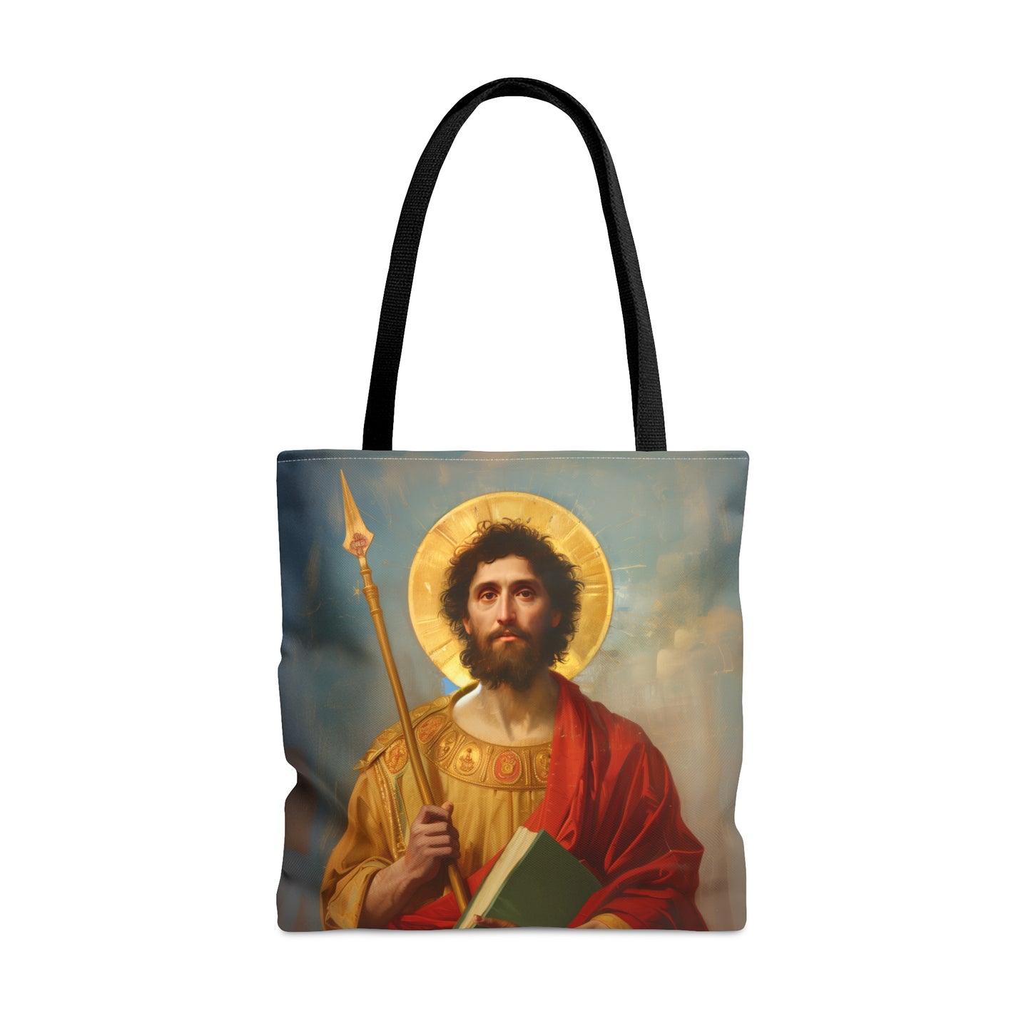 Saint Thomas the Apostle Tote Bag - Large Medium Small Faith Art Bag - Catholic Faith Purse - Religious Carry All Reusable