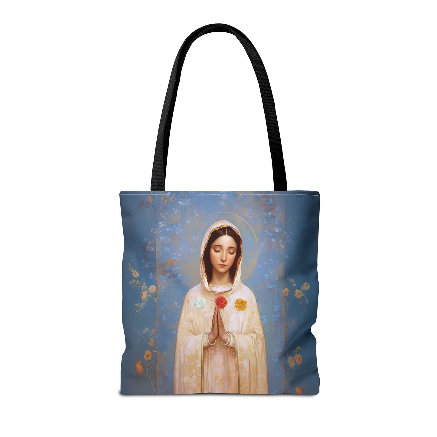 Rosa Mystica - Mystical Rose - Mother Mary - Marian Art - Tote Bag - Large Medium Small Faith Art Bag - Tote Purse