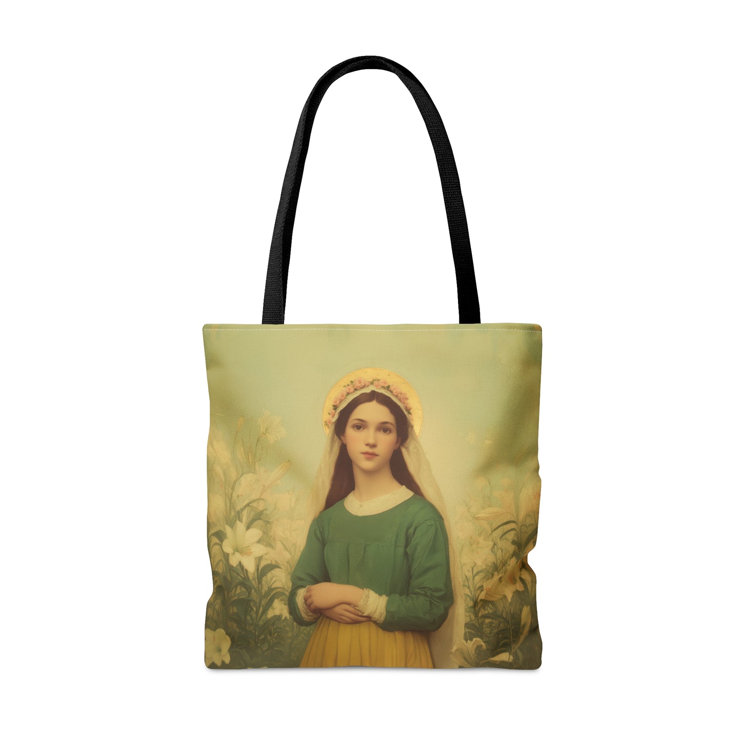 Saint Maria Goretti - Tote Bag - Large Medium Small Faith Art Bag - Bible Study Faith Purse - Double Sided