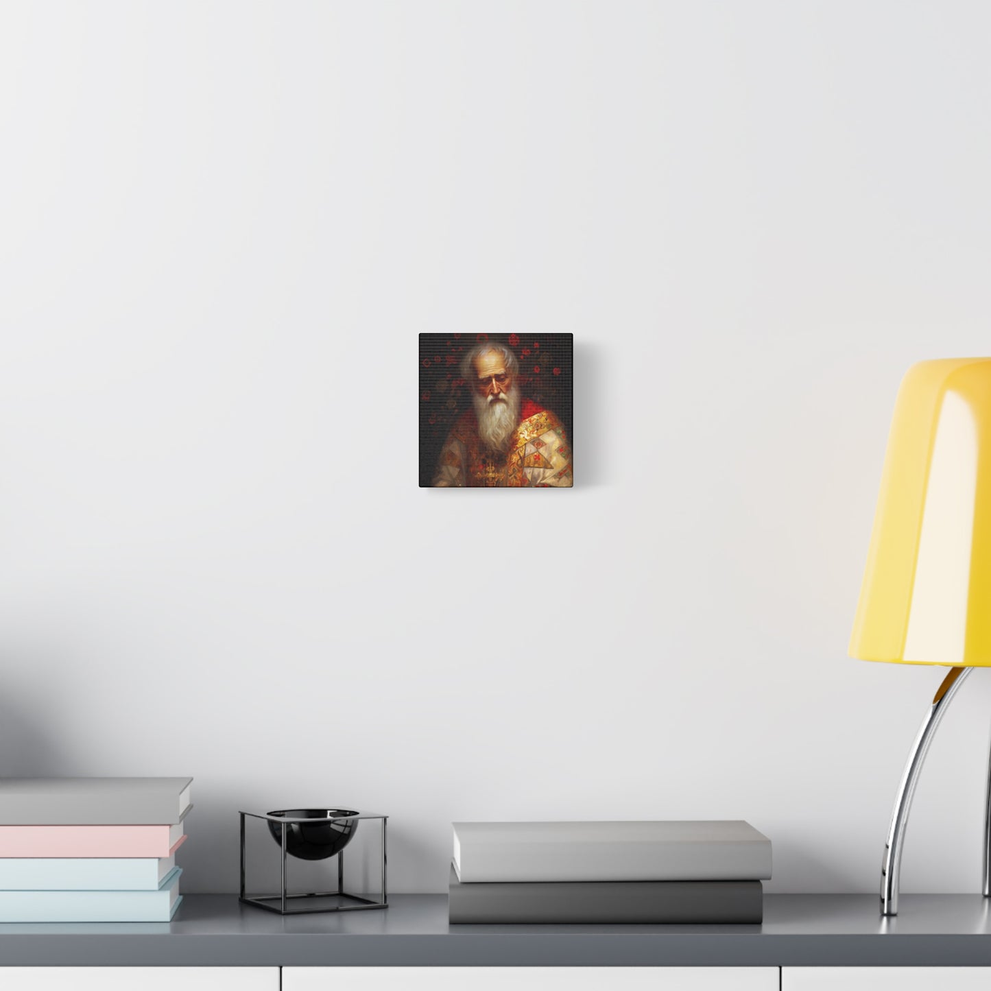 Saint Nicholas - Museum Wrapped Canvas - Sanctified Souls Print - Religious Art for your Home - Father Christmas - Catholic Christmas