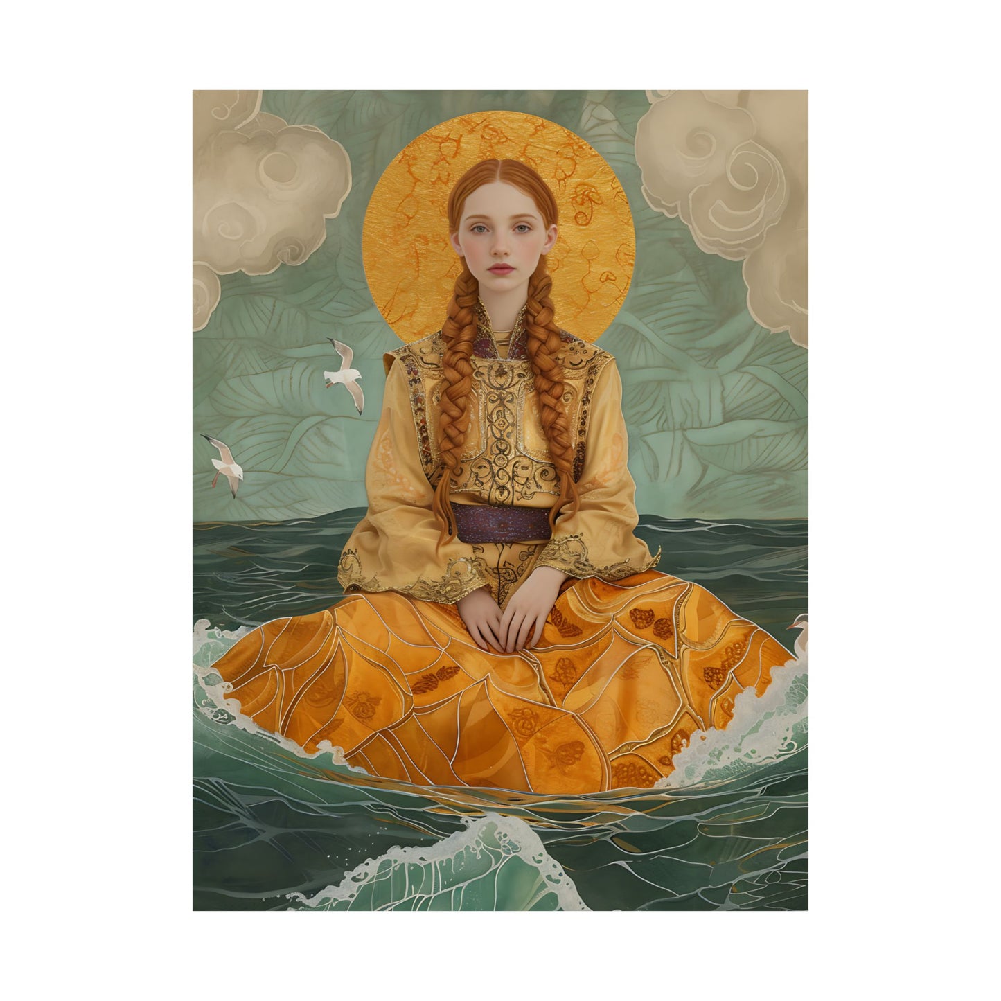 Saint Ia of Cornwall - Sanctified Souls Print - Multiple Sizes - Premium Matte Vertical Posters