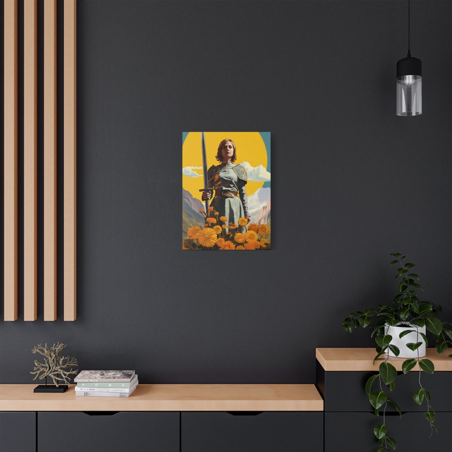 Saint Joan of Arc - Museum Wrapped Canvas - Sanctified Souls Print - Religious Art for your Home