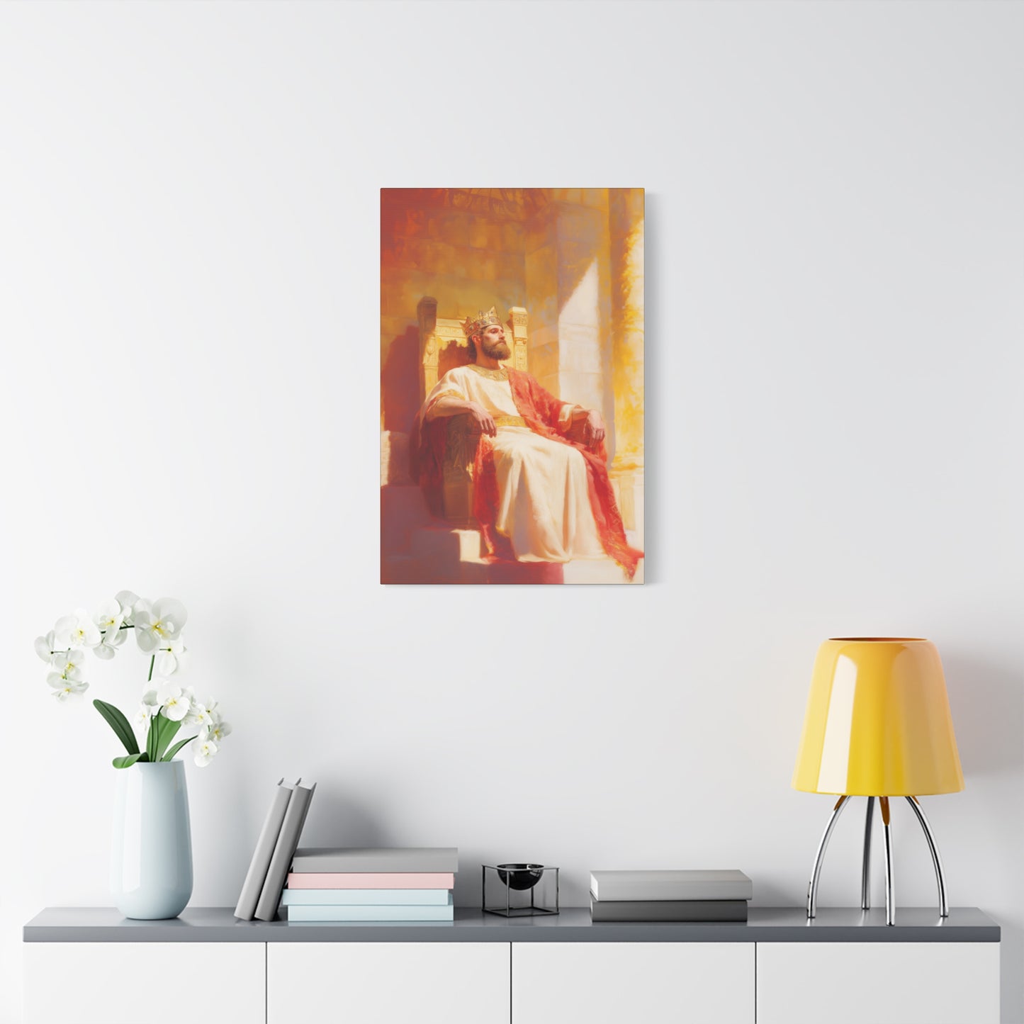 King Solomon: Keeper of God's Understanding - Gallery Wrapped Canvas - Print - Religious Art for your Home - Catholic Art