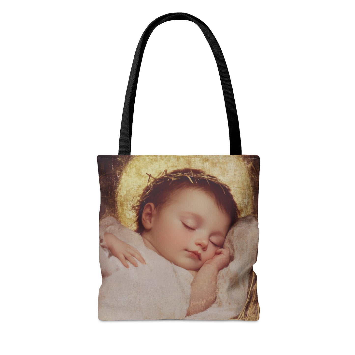 The Christ Child Born Into the Quiet of the World - Tote Bag - Large Medium Small Faith Art Bag - Catholic Faith Purse