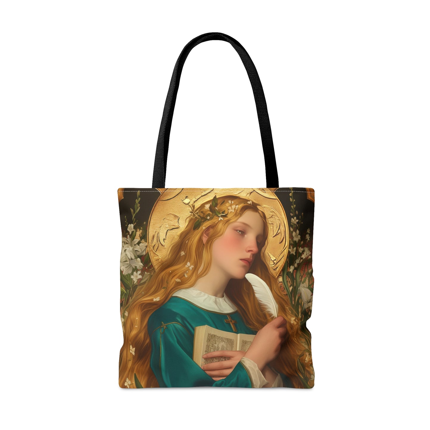 Saint Petronilla Tote Bag - Large Medium Small Faith Art Bag - Catholic Faith Purse - Religious Carry All Reusable Tote Bag