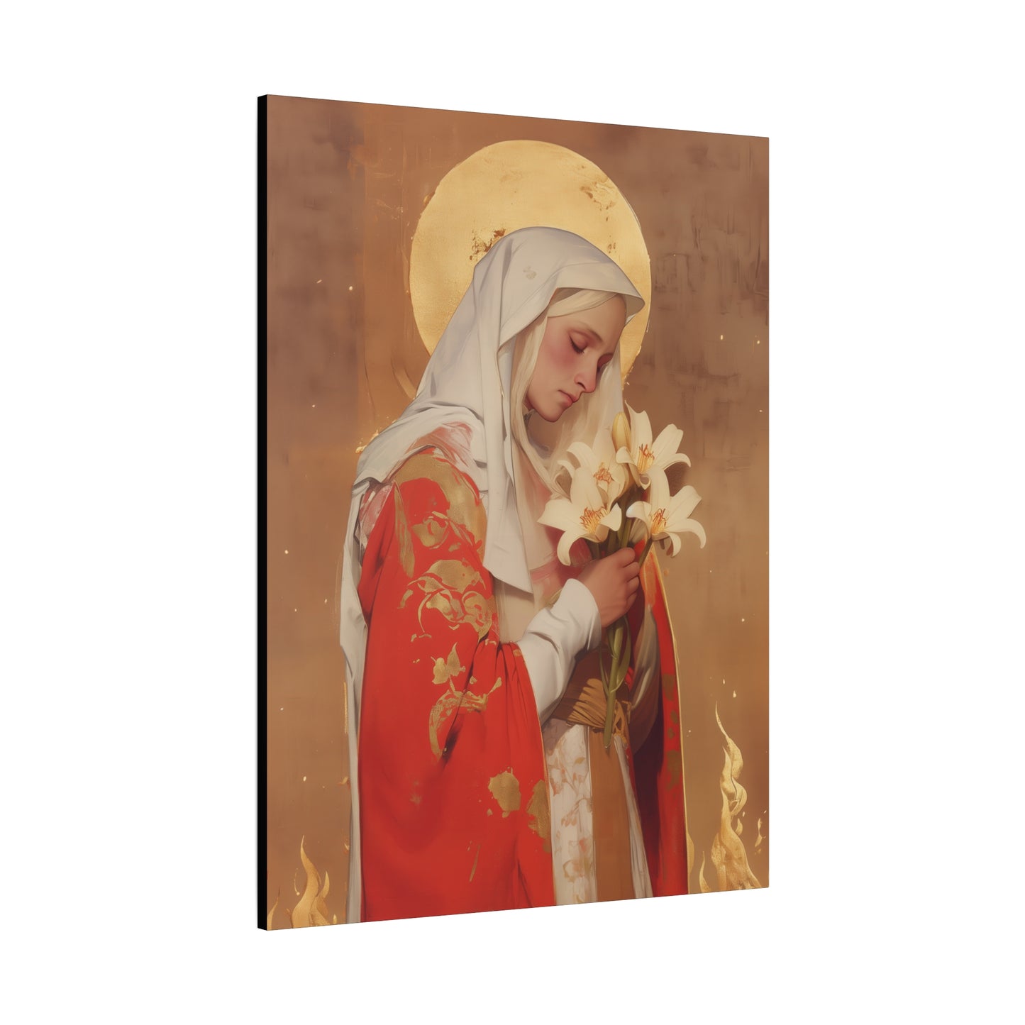 Saint Faith of Agen - Gallery Wrapped Canvas - Print - Religious Art for your Home - Catholic Art