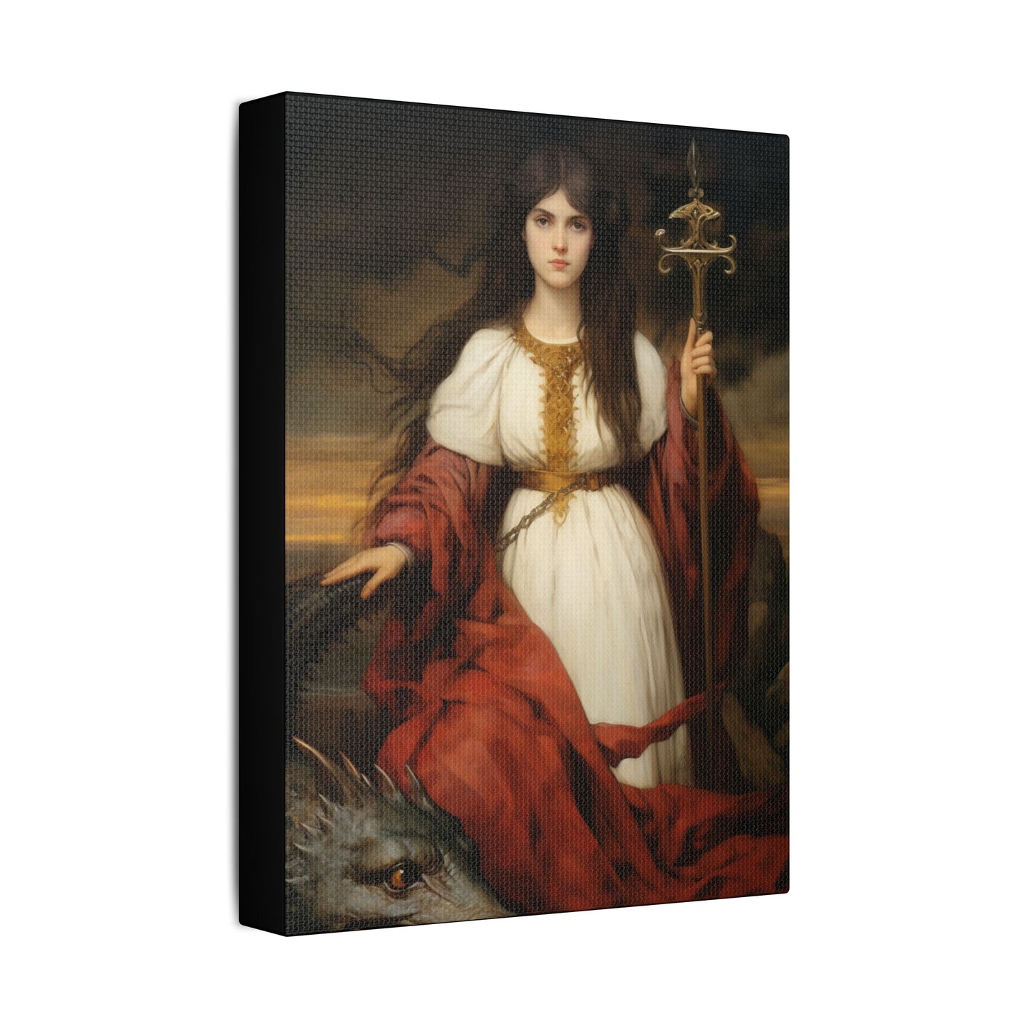 Saint Martha of Bethany Canvas Print - Multiple Sizes - Catholic Home art - Museum Wrapped Canvas - Sanctified Souls Print