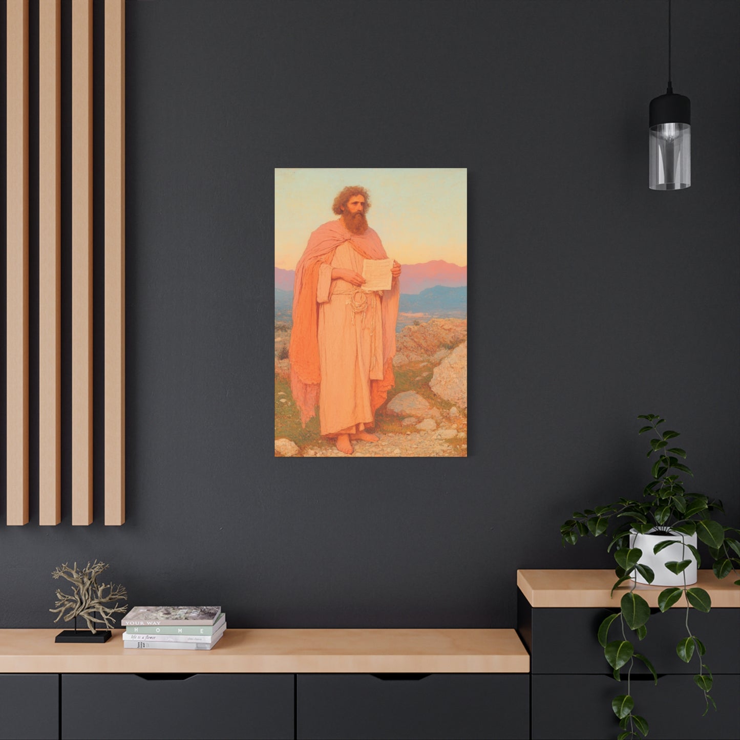 Obadiah - Keeper of the Lord's Warning and Mercy - Gallery Wrapped Canvas - Print - Religious Art for your Home - Catholic Art