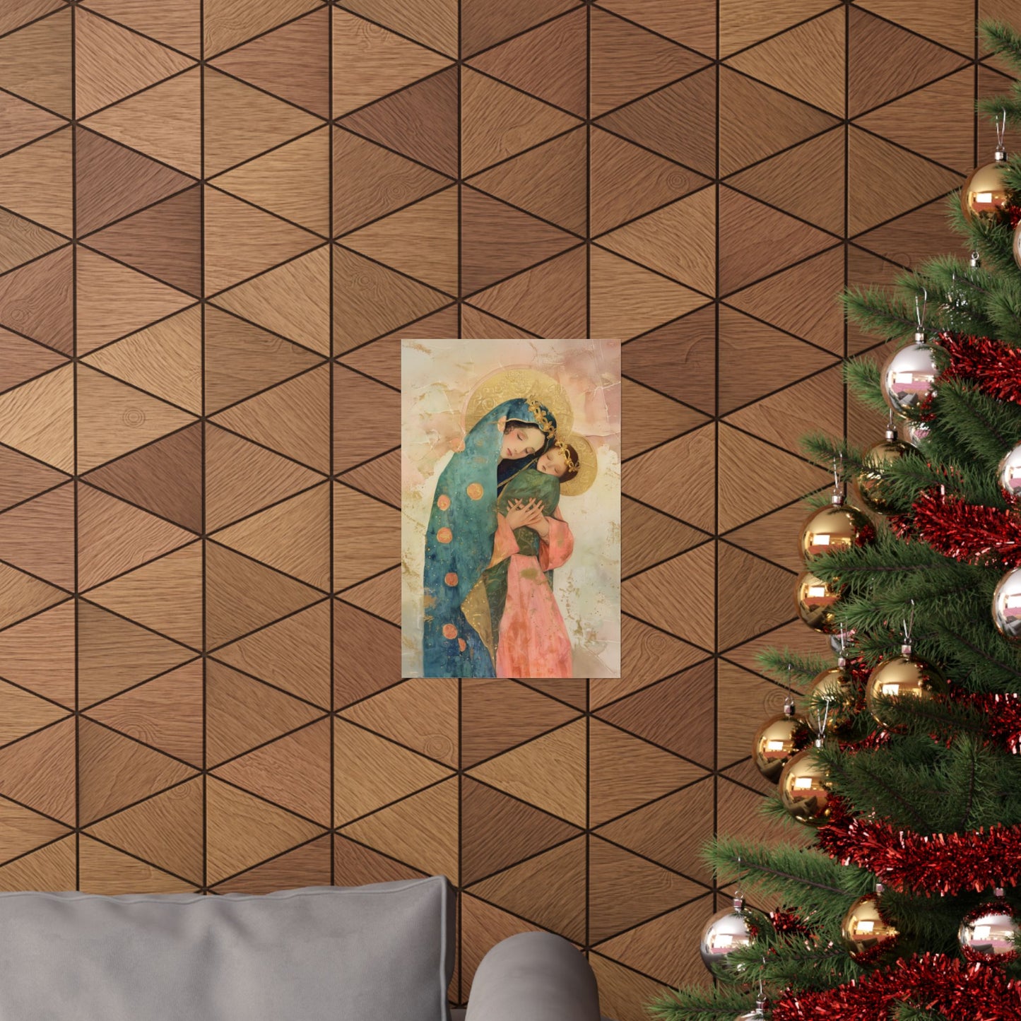 The Sweet Advocate of Souls - Mary, Help of Christians - Sanctified Souls Print - Multiple Sizes - Premium Matte Vertical Posters