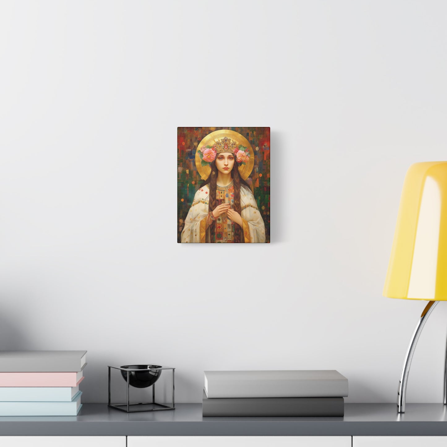 Saint Elizabeth of Hungary  - Museum Wrapped Canvas - Sanctified Souls Print - Religious Art for your Home
