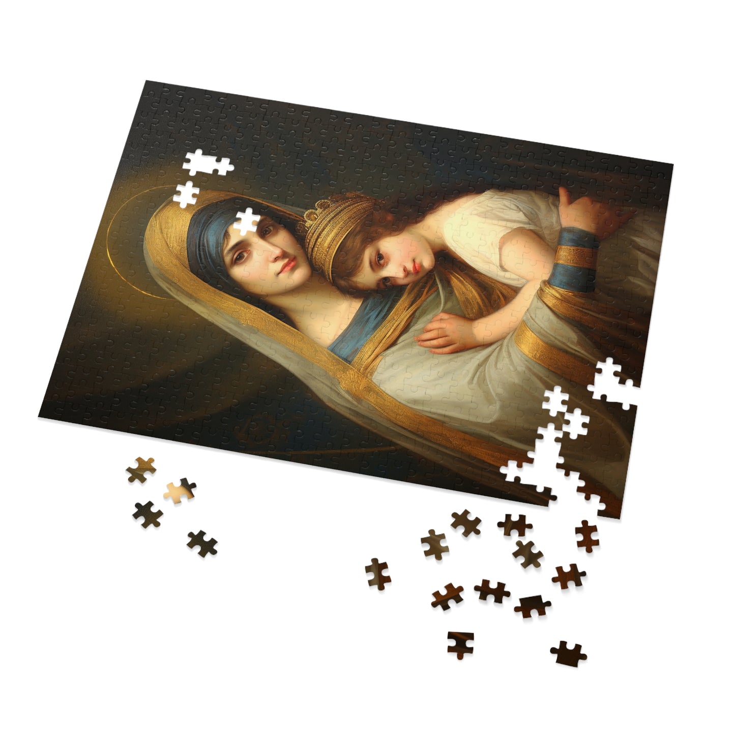 Saint Anne mother to Mary the Blessed Virgin - Puzzle and Keepsake Tin - Jigsaw Puzzle (30, 110, 252, 500,1000-Piece) - Religious Puzzle