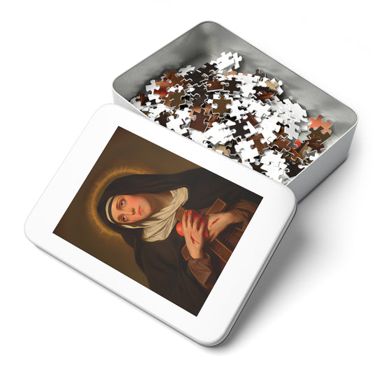 Saint Veronica Giuliani - Puzzle and Keepsake Tin - Religious (30, 110, 252, 500,1000) - Religious Puzzle - Religious