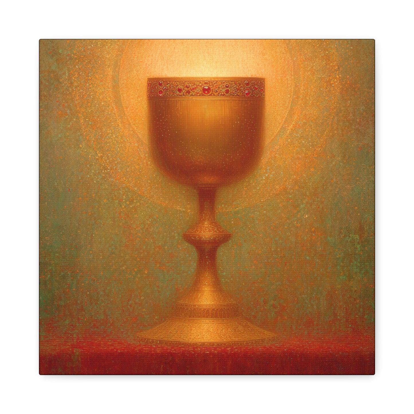 Chalice of the Lamb, Light of the World - The Holy Grail - Gallery Wrapped Canvas - Print - Religious Art for your Home - Catholic Art