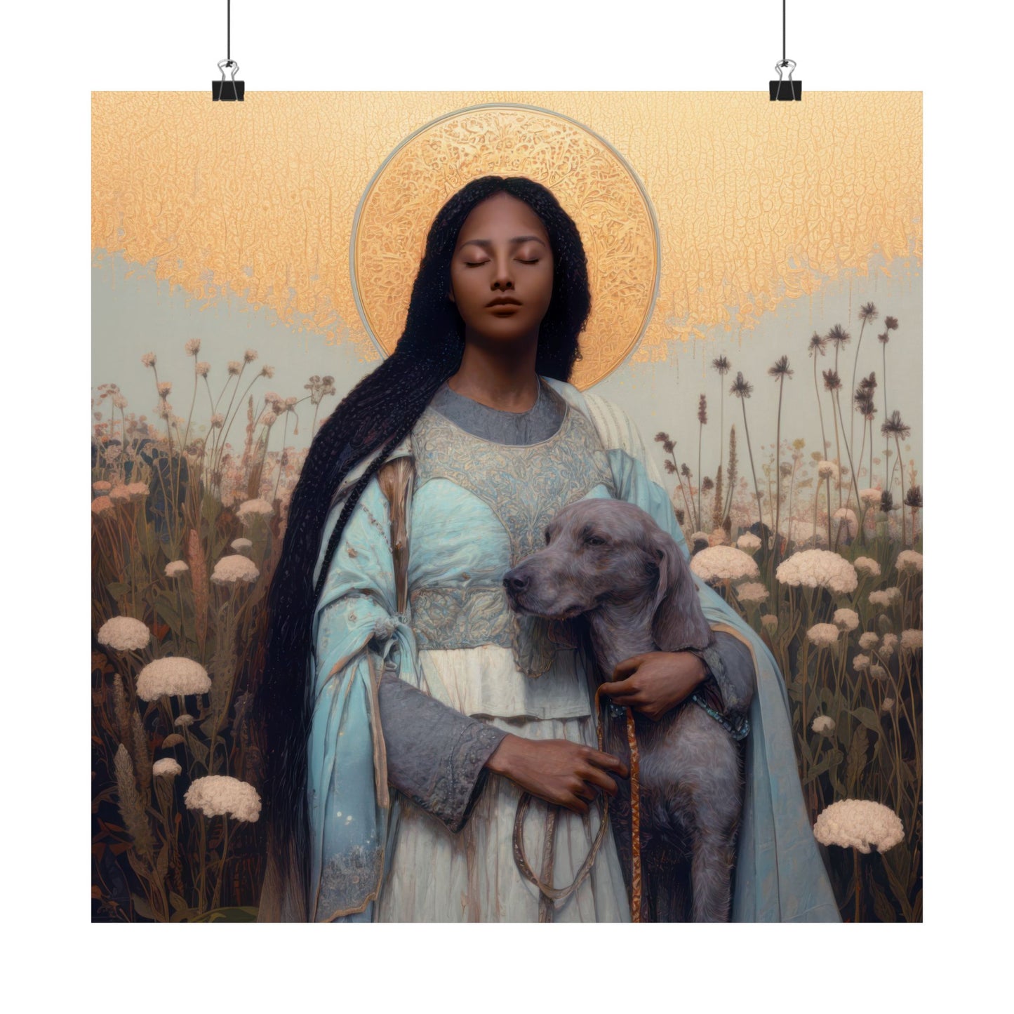 Saint Quiteria - Sanctified Souls Print - Multiple Sizes - Premium Matte Vertical Posters