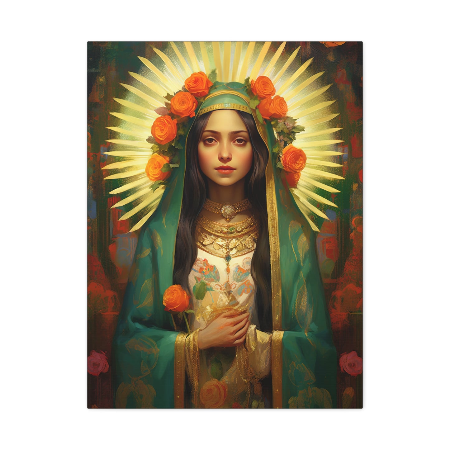 Patroness of Hope Our Lady of Guadalupe Museum Wrapped Canvas Print - Multiple Sizes - Catholic Home art