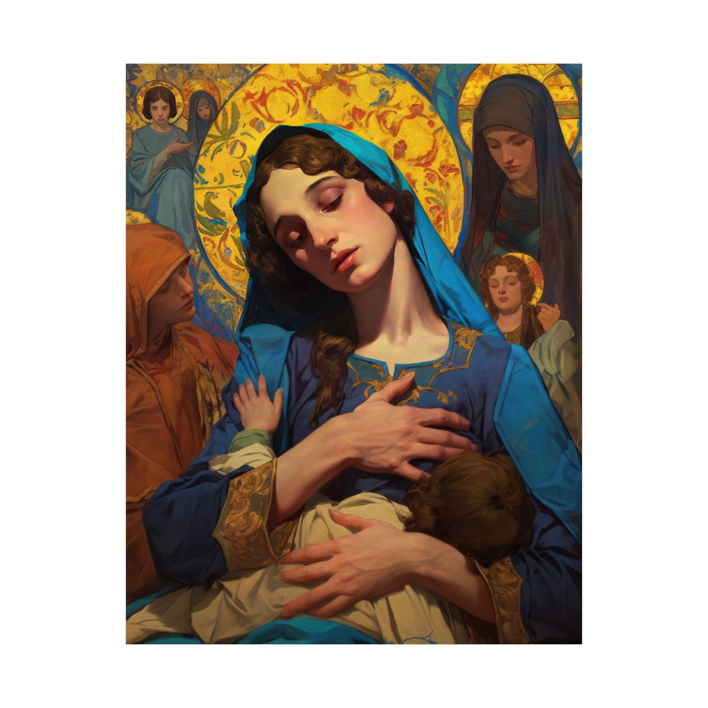 Mary - Mother of all mothers Poster Print - Sanctified Souls Print - Multiple Sizes - Premium Posters - Catholic Art - Our Lady of Le Leche