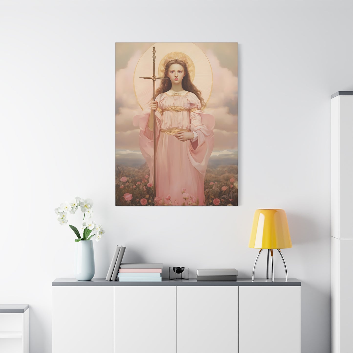 Saint Philomena Canvas Print - Multiple Sizes - Catholic Home art - Museum Wrapped Canvas - Sanctified Souls Print