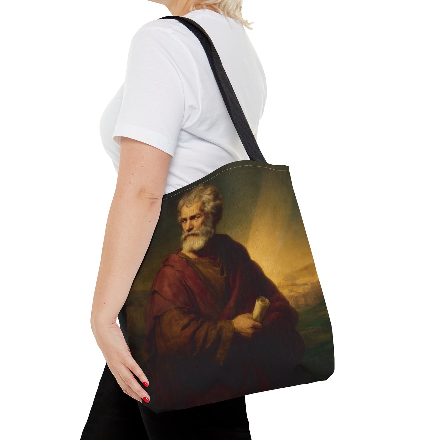 Saint Philip the Apostle Tote Bag - Large Medium Small Faith Art Bag - Bible Study Faith Purse - Double Sided