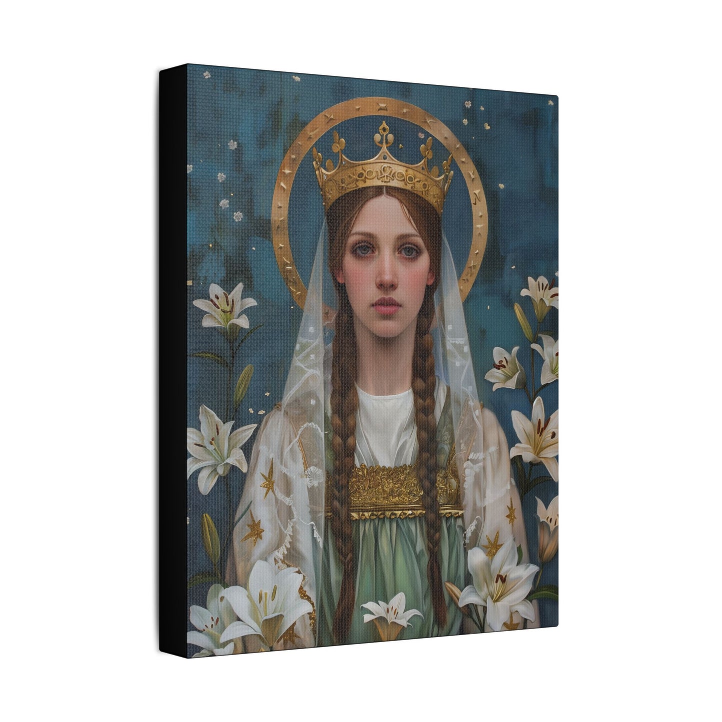 Saint Isabel of France - Museum Wrapped Canvas - Sanctified Souls Print - Religious Art - Catholic Saint
