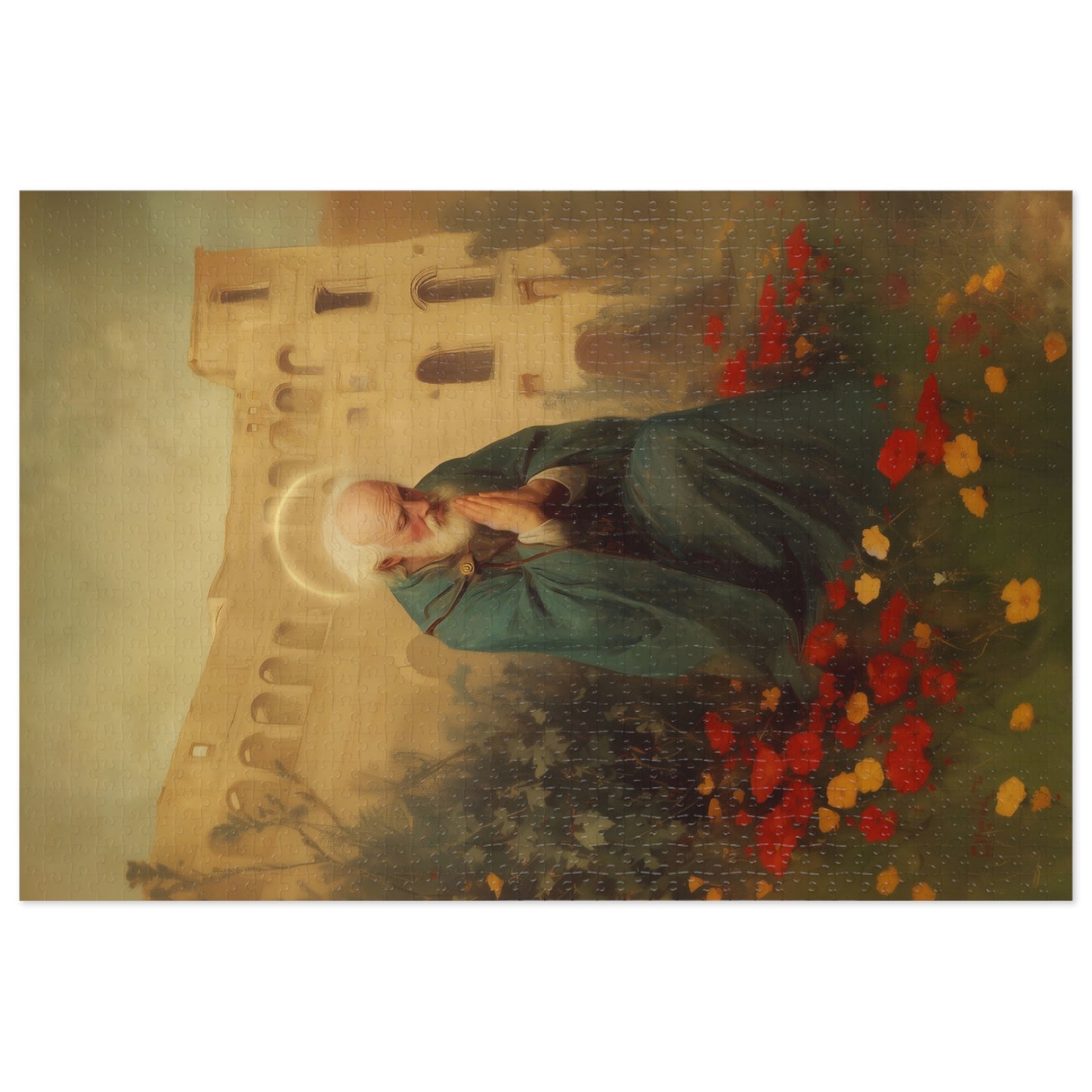 Saint Cyprian - Puzzle and Tin - Religious Jigsaw Puzzle (30, 110, 252, 500,1000) - Gift Catholic Families