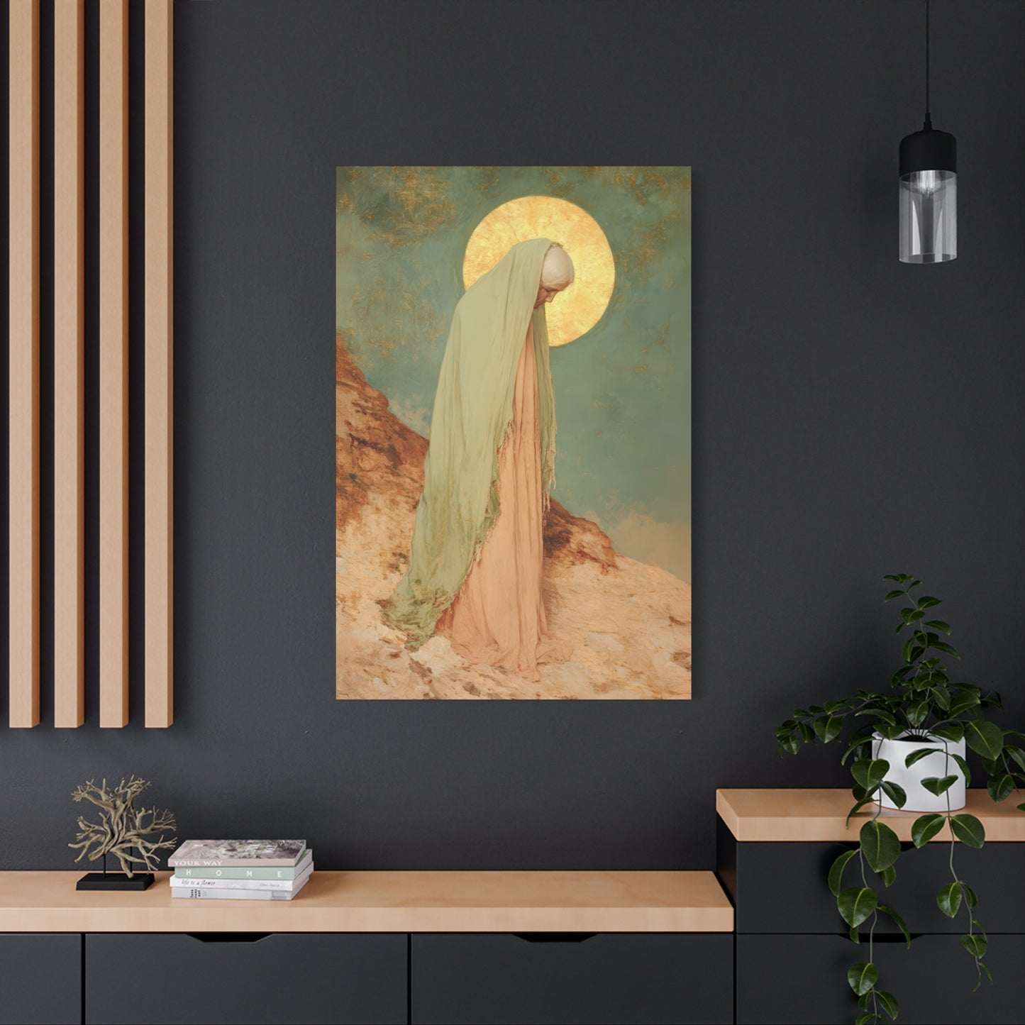 Saint Melania the Elder - Desert Mother - Gallery Wrapped Canvas - Print - Religious Art for your Home - Catholic Art Print