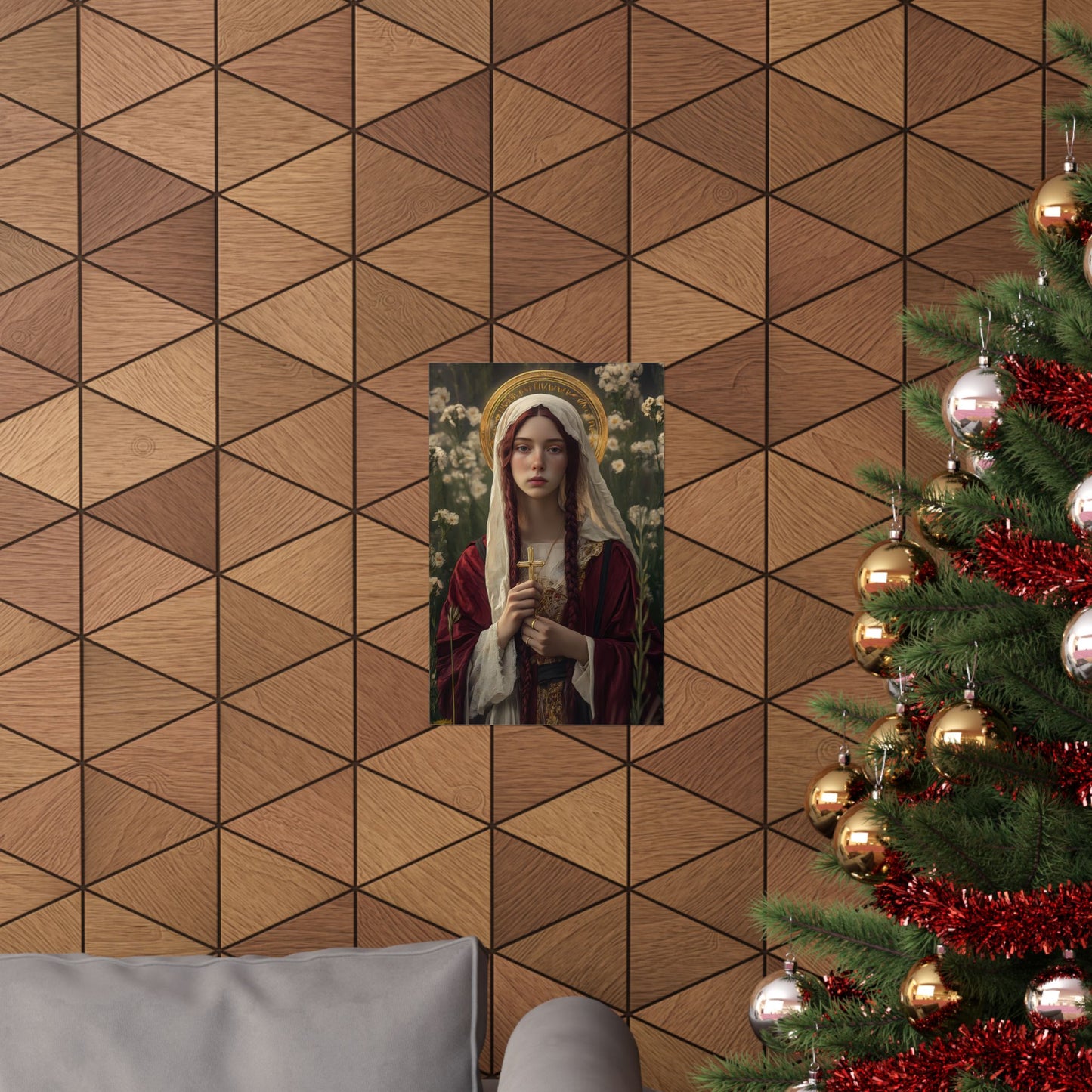 Saint Hilaria - Sanctified Souls Print - Multiple Sizes - Premium Matte Vertical Posters